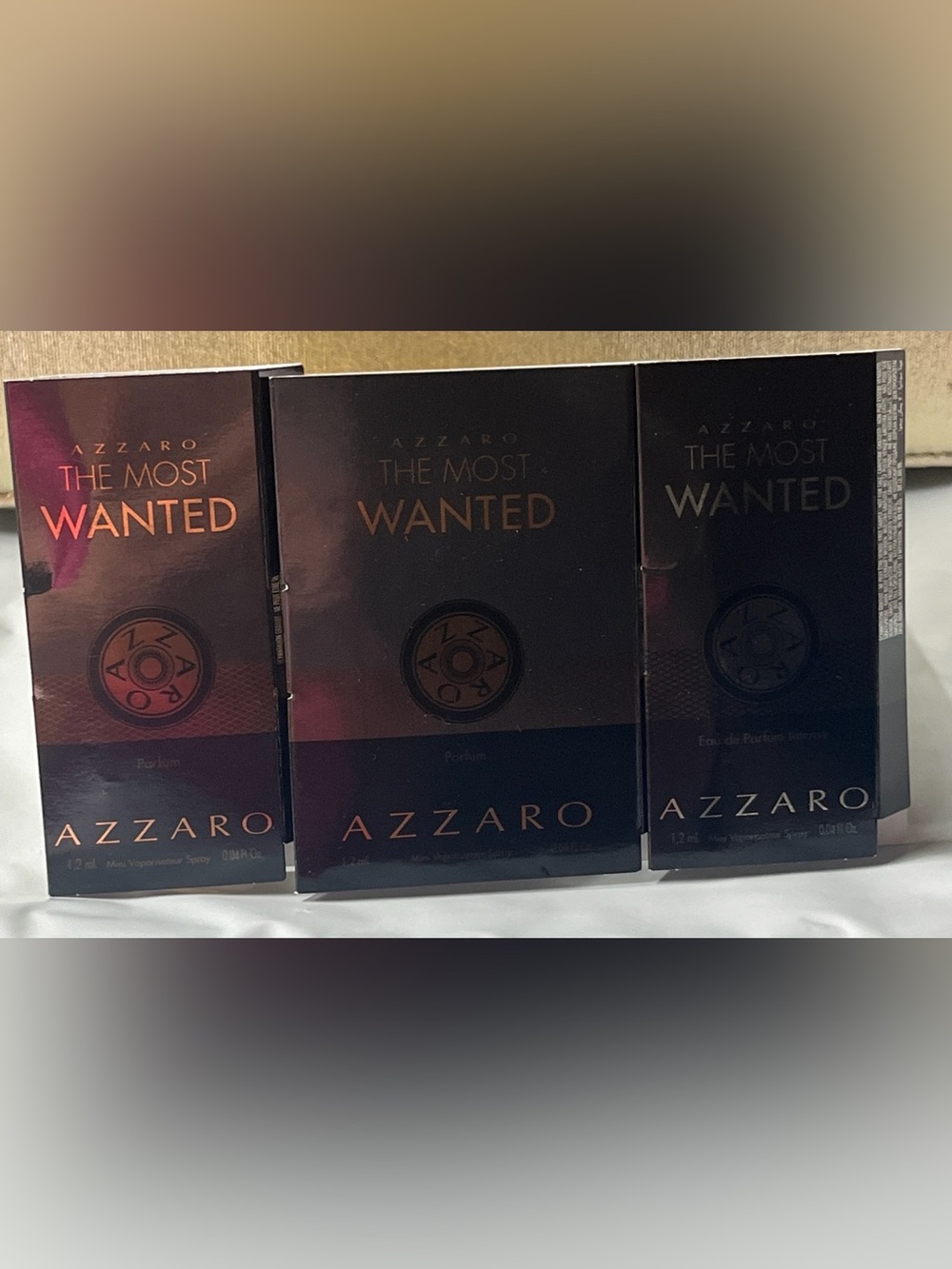 🔥 Azzaro The Most Wanted Cologne Sample Bundle 1.2 mL x3